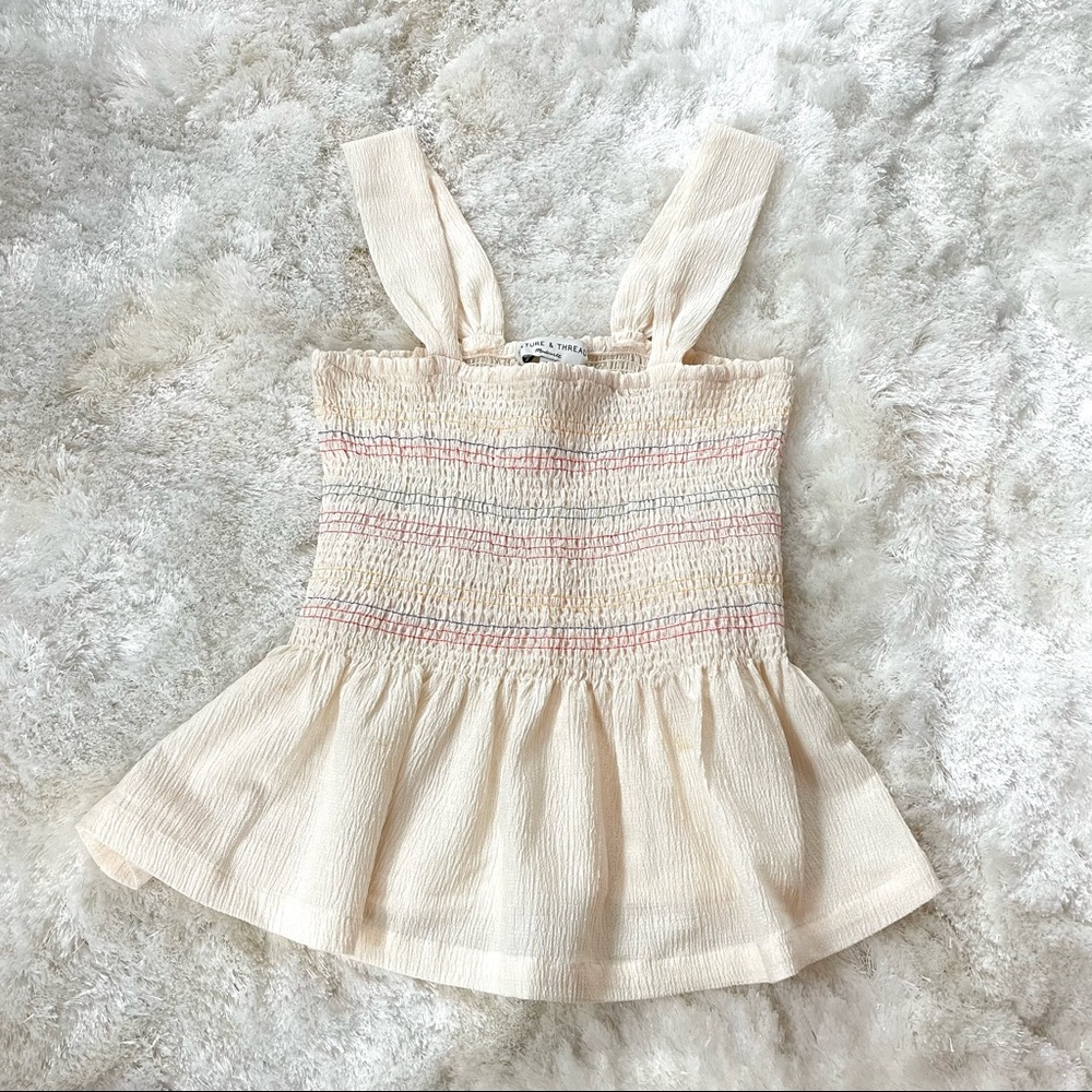 Madewell smocked top